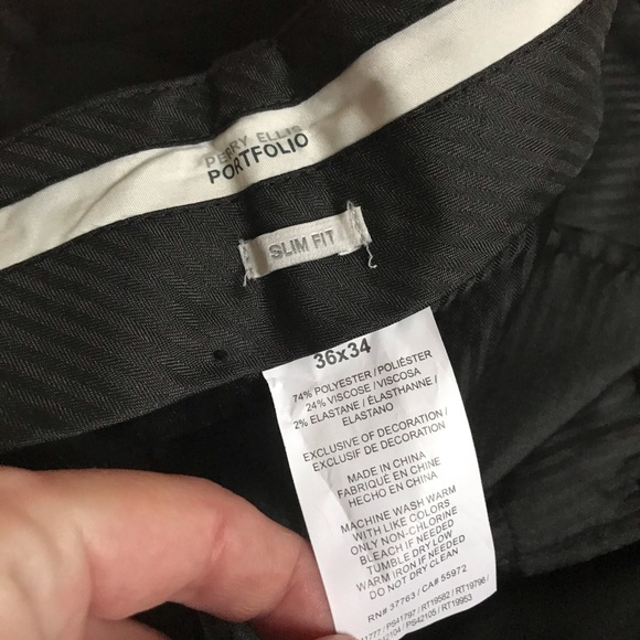 Perry Ellis Men’s Dress Pant Slim Fit - Picture 6 of 8